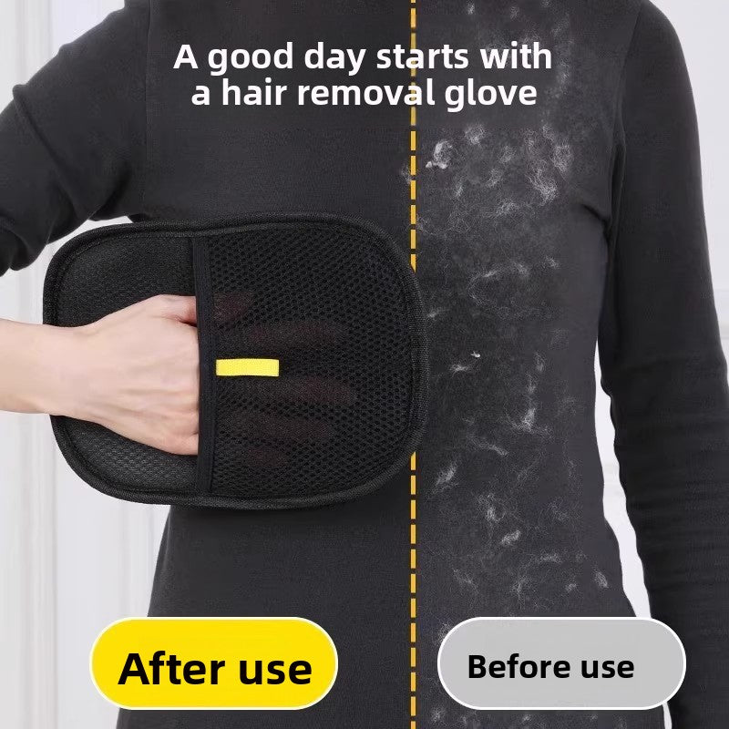 Pet Static Hair Removal Glove Dual Direction Brush