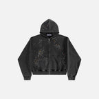 Rhinestone Hooded Sweatshirt