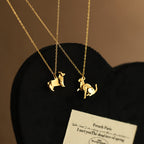 Cute Animal Building Block Pendant Necklace