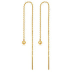 Titanium Steel Tassel Star Crystal Drop Earrings