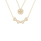 Four-Leaf Clover Heart Necklace