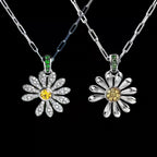 Daisy Diamond Pendant Necklace