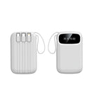 20000mAh Portable Power Bank with Built-in Cable