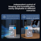 USB Desktop Humidifying Fan with Ambient Light