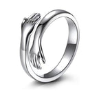 Adjustable Geometric Embrace Ring
